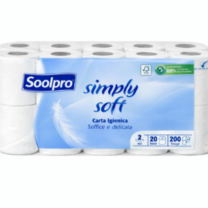 Soolpro Soft Toilet Paper-20 Rolls (2 Ply)